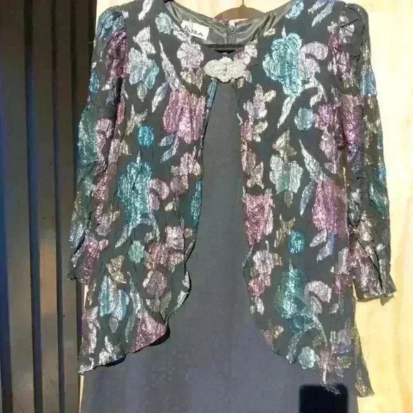 Womens Patra dress size 12 colorful metallic y2k wedding mom of bride - Picture 5 of 9